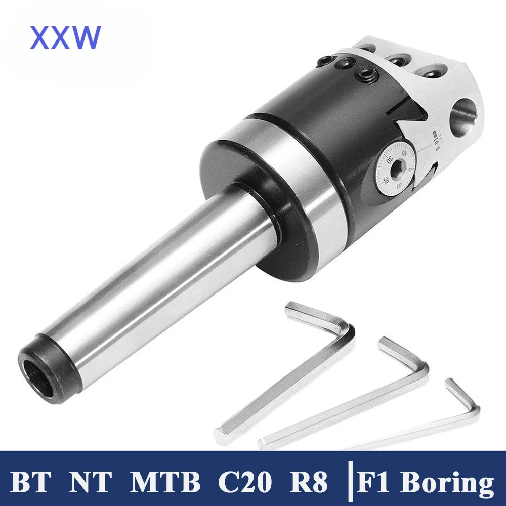 XXW F1 Boring Head Lathe MT2 MT3 MT4 C20 C25 BT30 BT40 NT30 NT40 R8 2 Inch Boring Head F1 Boring Rough Bore F1 50mm 75mm 100mm