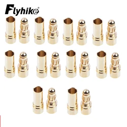 20 / 40pcs 3.5mm Gold Bullet Banana Connector Plug parti giocattolo per RC ESC Battery Motor RC Drone Airplane Car Boat (10/20 paia)