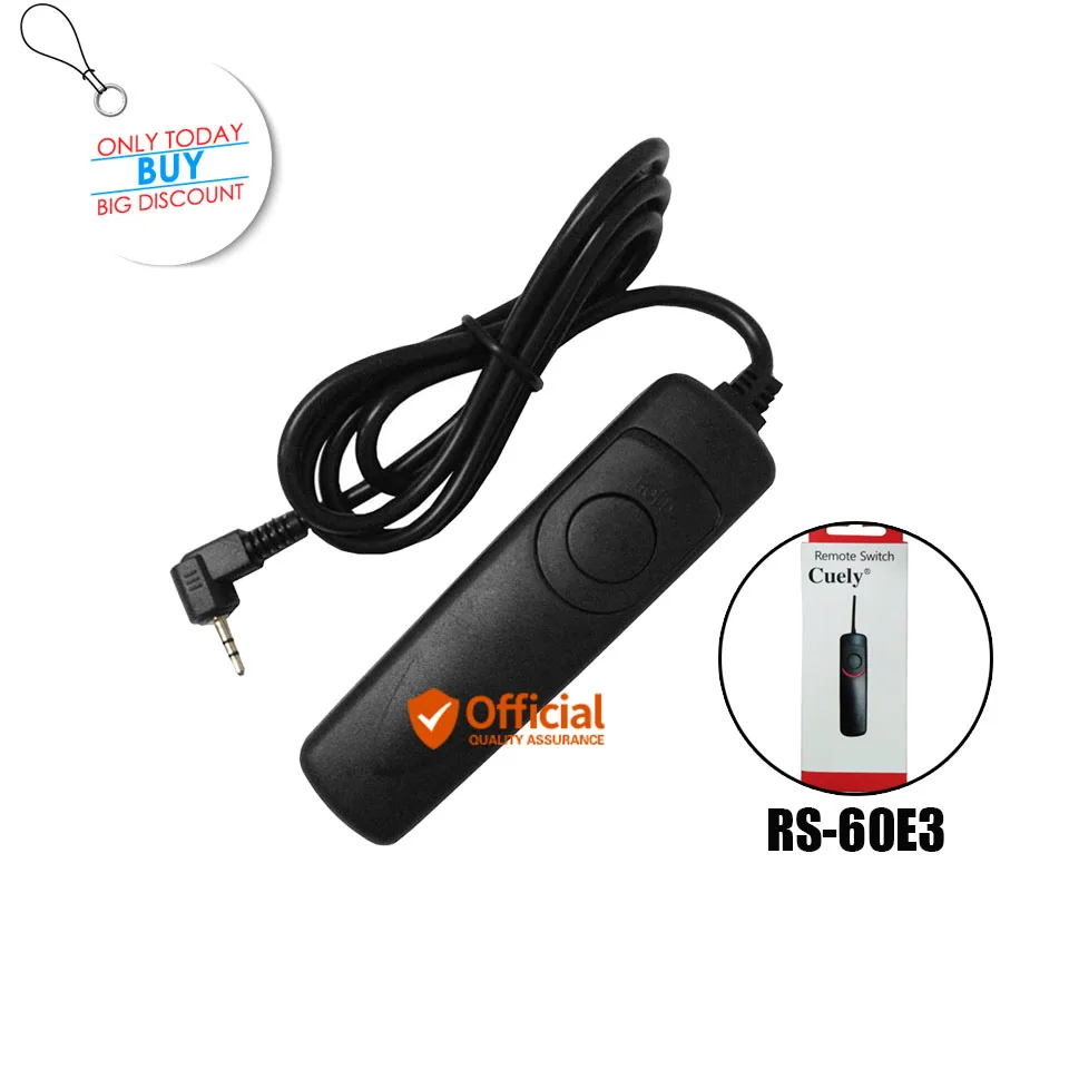 RS-60E3 Shutter Release+RC-6 Selfie Infrared Wireless Remote Control for Canon EOS 700D 750D 760D 650D 600D 550D 500D 450D 400D