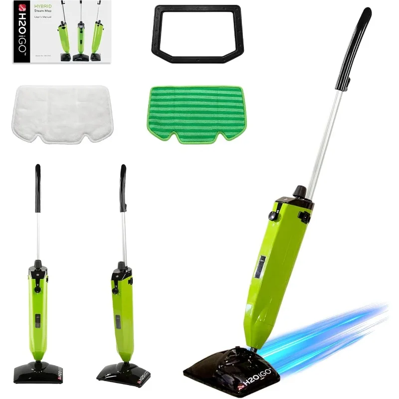 

H2O iGO Indoor & Outdoor Cordless Steam Mop for Hardwood Floors, Carpets, Windows, Upholstery, Kitchens, Bathrooms - Portable