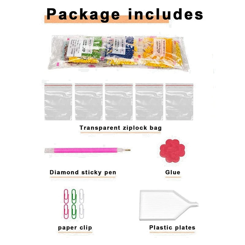 성인용 다이아몬드 페인팅 액세서리 키트, 크로스 스티치 풀 드릴 공유, 30x40cm