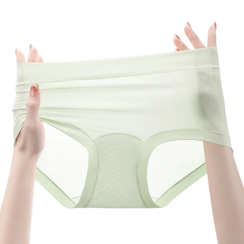Women's Panties Set Pack Ice Silk Fashion Underwear for Women Lingerie Sexy Micro Briefs Lady Triangular Underpants Seamless
