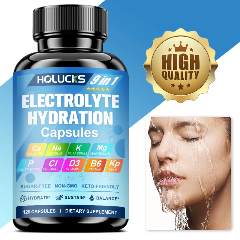 

Premium Electrolyte Hydration Capsules, for Bone Health, Energy & Muscle Support, Keto Electrolyte Balance, Aids Digestion