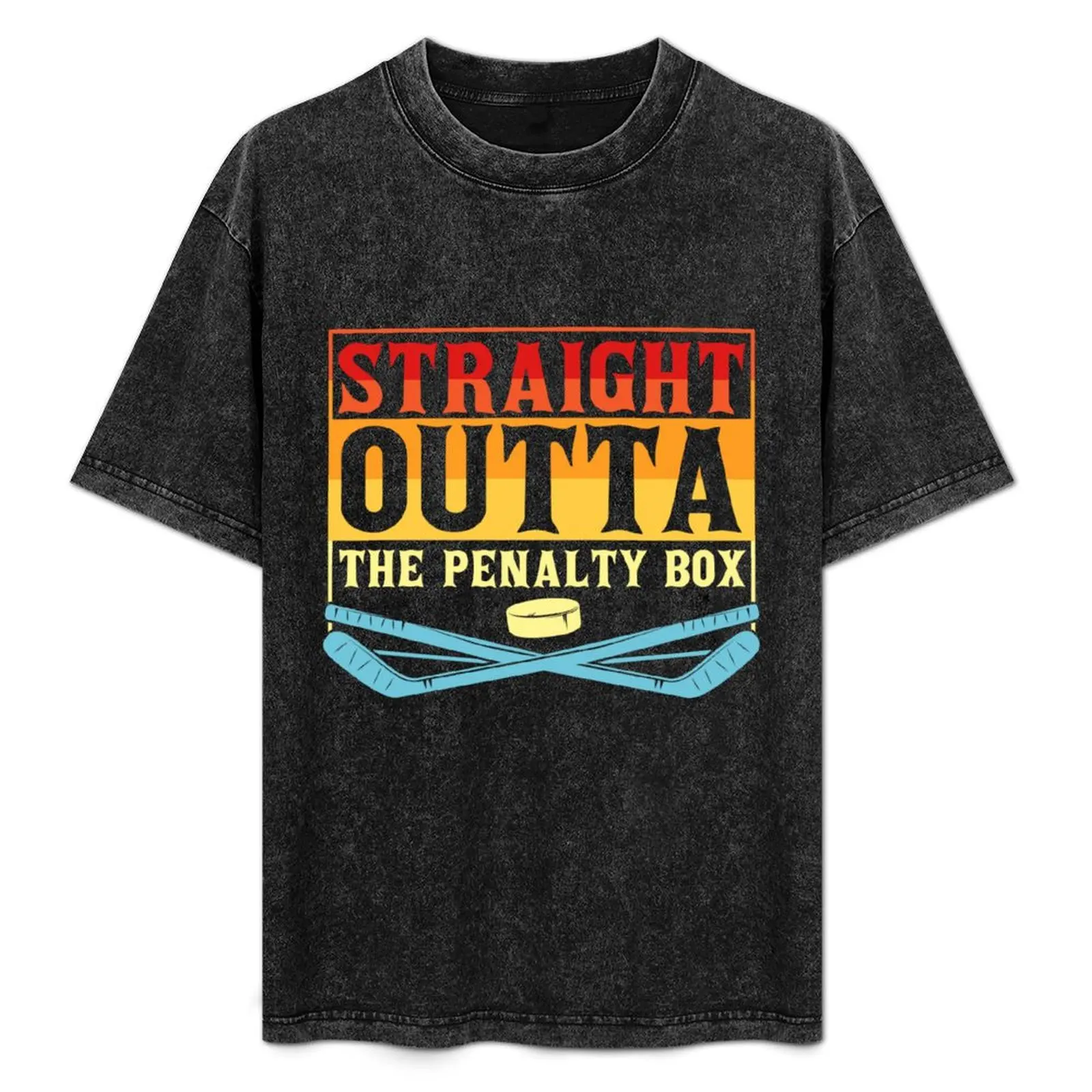 

Straight Outta The Penalty Box, Straight Outta Penalty T-Shirt Novelty Graphic Tee Shirt