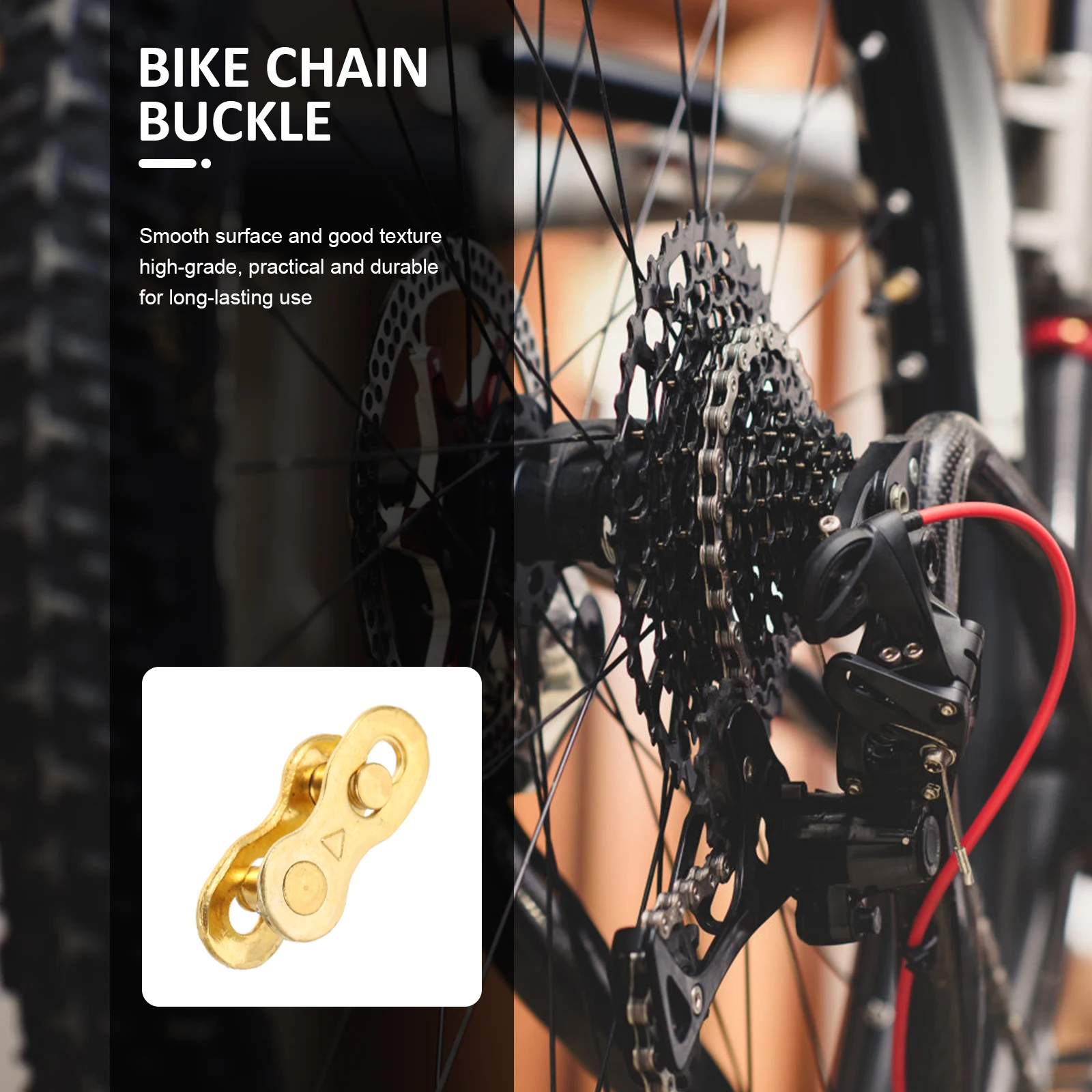 

24pcs Bike Chain Buckle Smooth Edges For Mountain Bike Replacement Durable Chain Connecting Joint Cycling Repair Tool