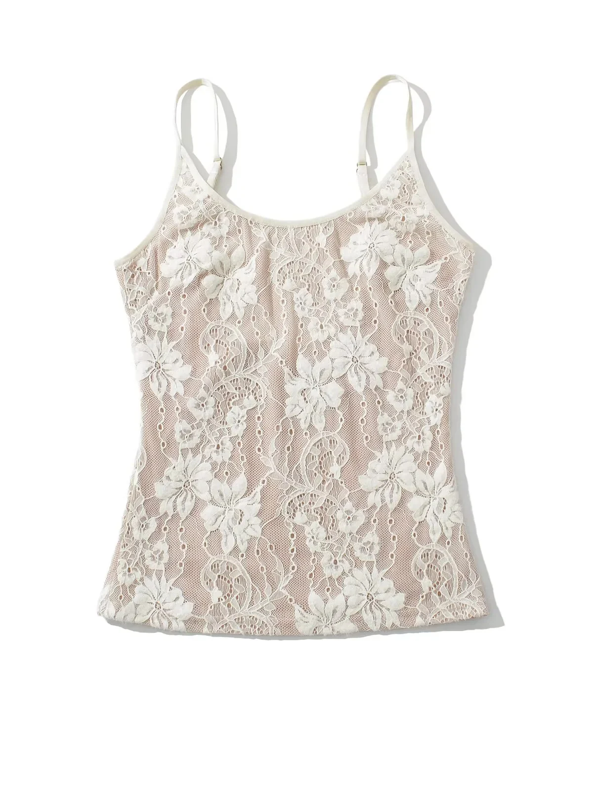 

Sexy Spicy Girl Double Layer Emed Lace Strap Vest Women Pure Desire Large Ba Exposure Base Top Original Design Slim Fit