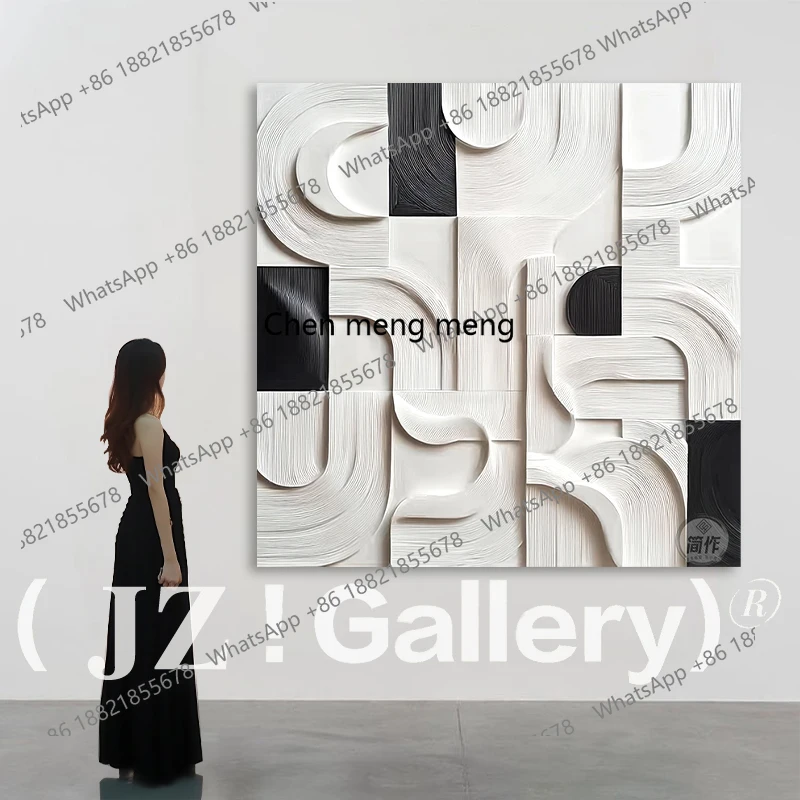 

Living room simple decorative painting entrance 3D three-dimensional wood carving hanging painting creative relief painting