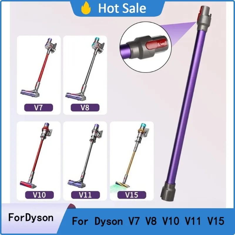 Compatible with Dyson V7 V8 V10 V11 V15 Metal Extension Tube, Conductive Wand, Replacement Pole, Vacuum Cleaner Accessories