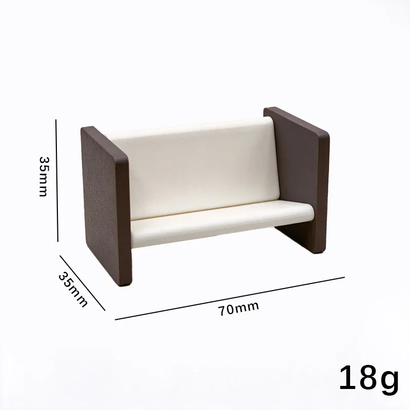Mini Sofa Model Miniature Booth Seating Sofa Couch Realistic Furniture Accessories Diorama Scene Props Desktop Decoration