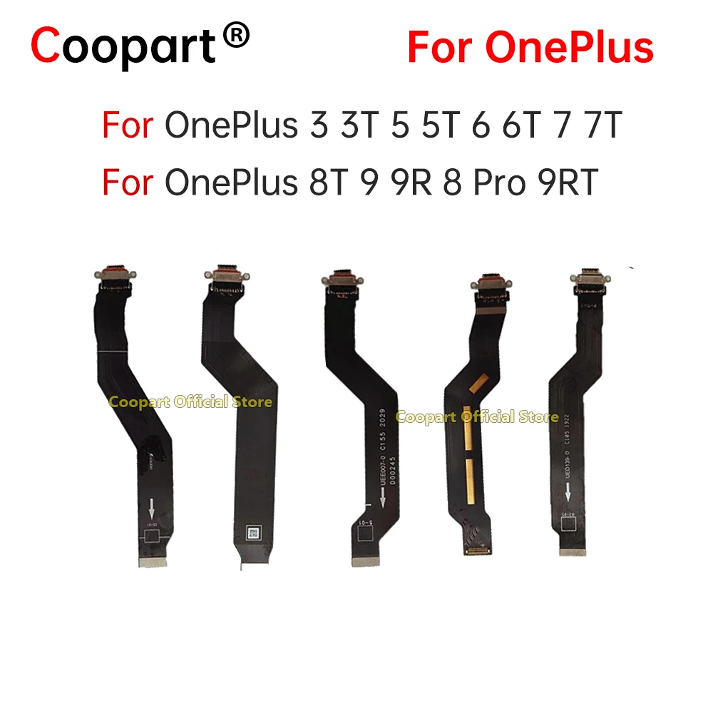 Type C USB Charging Port Dock Connector Flex Cable For OnePlus 3 3T 5 5T 6 6T 7 7T 8T 9 9R 8 Pro 9RT Replacement Assembly Parts