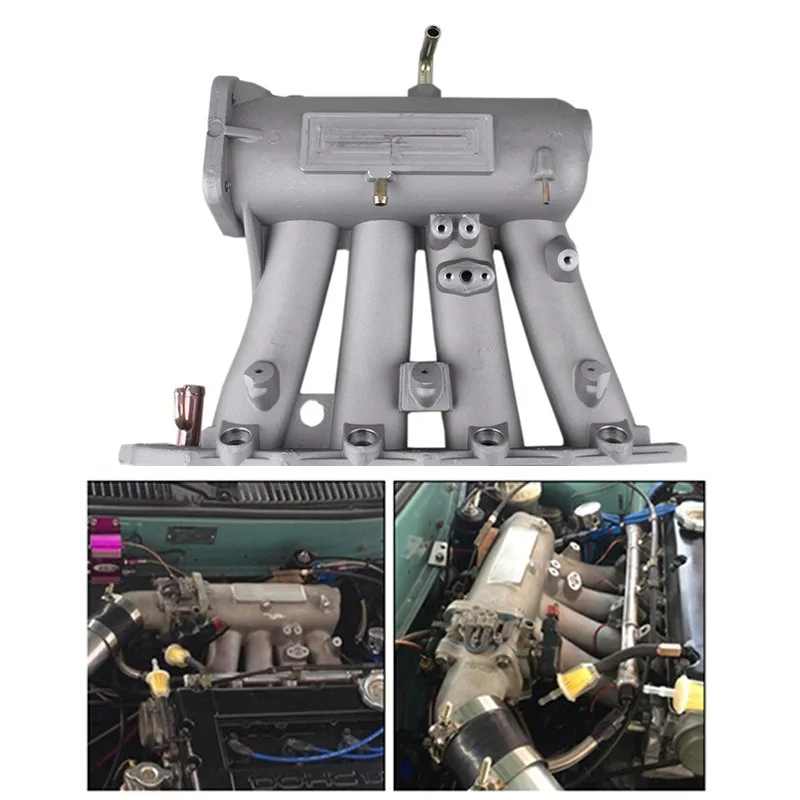 Automotive Engine Intake Manifold Assembly Durable Aluminum Alloy Material High Flow Performance Engine Upgrade Vehicle