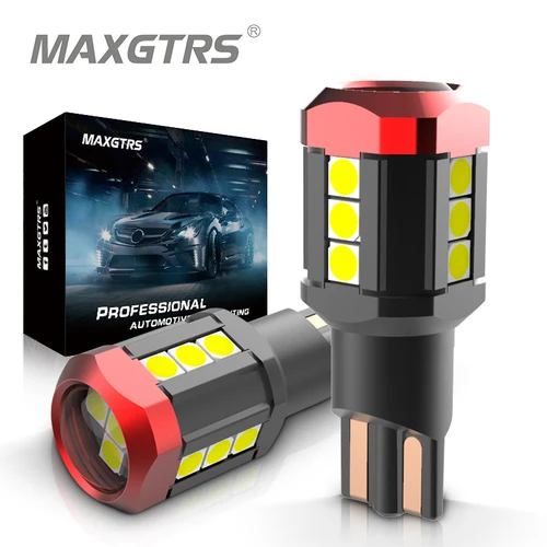 Bombillas LED Canbus para coche, luz de marcha atrás, sin errores, OBC, 3030, W16W, T15, 921, 912, W16W, blanco, rojo, ámbar, 2 uds.