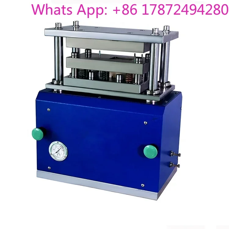 Pneumatic Lithium Ion Pouch Cell Battery Aluminum Laminated Film Case Cup Forming Machines for Laboratory Pouch Case Punching