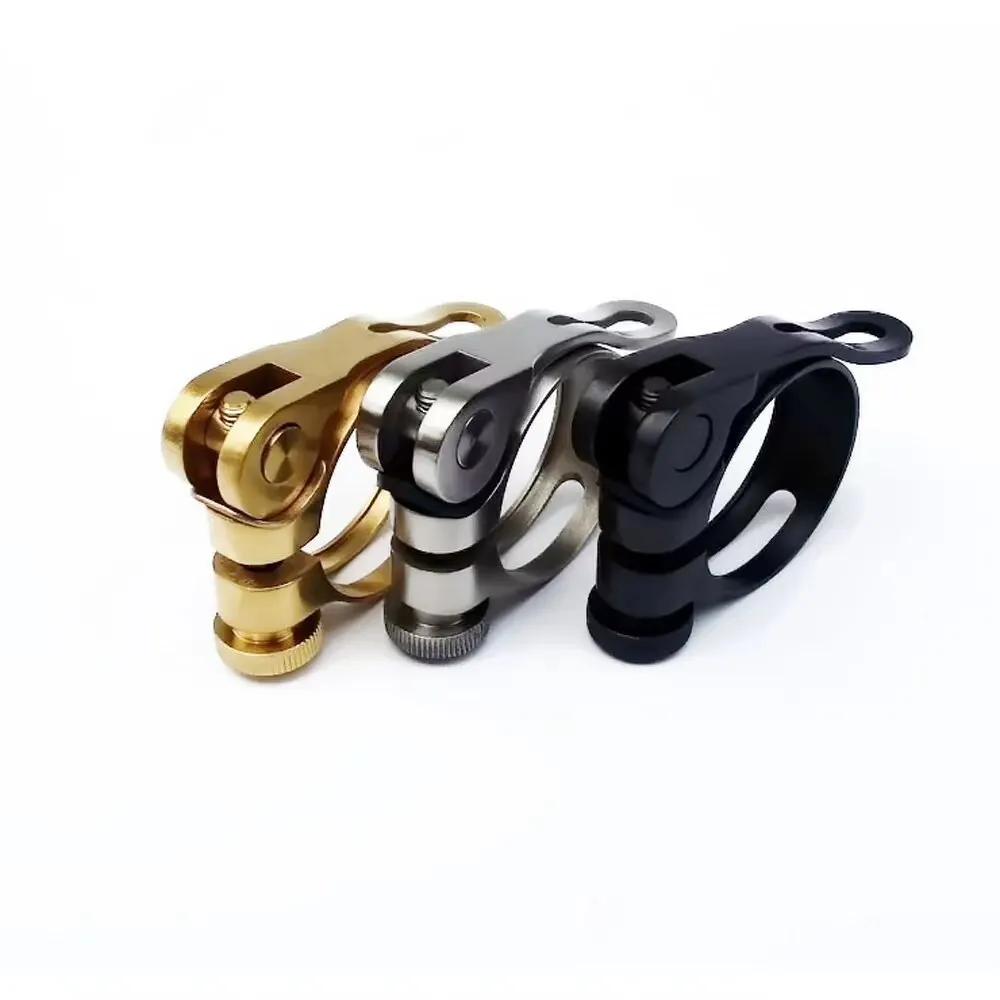 Titanium Alloy Mountain Road Bicycle Bike Quick Release Seatpost Clamp Holder Clip 31.8/34.9mm