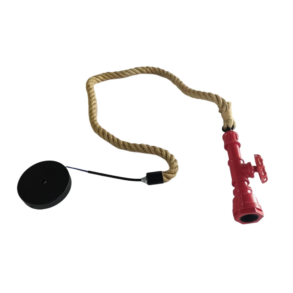 

Ceiling Lamp Vintage Metal Pendant Light Coffee Bar Rope Pendant Light Home Lighting Decoration, Bronze