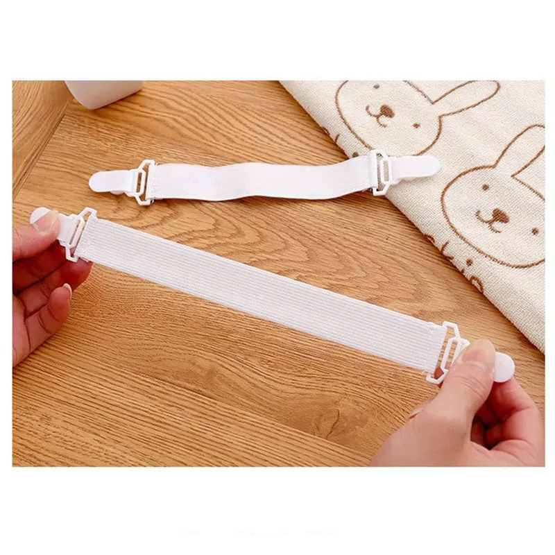 4/8/12/24Pcs Bed Sheet Grippers Premium Elastic Fasteners Keep Fitted Sheets Night No Slippage Mattress Cover Clips Bed Sheet