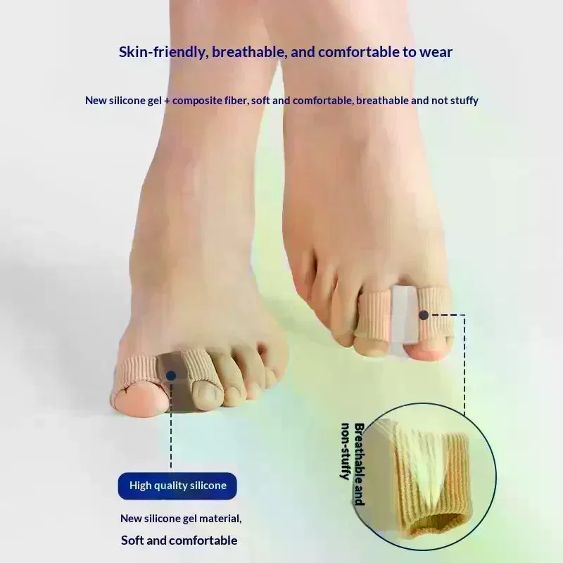 1/2PCS Silicone Toe Spreader Finger Separator Valgus Corrector Thumb Correction Straightener Foot Care Orthopedic