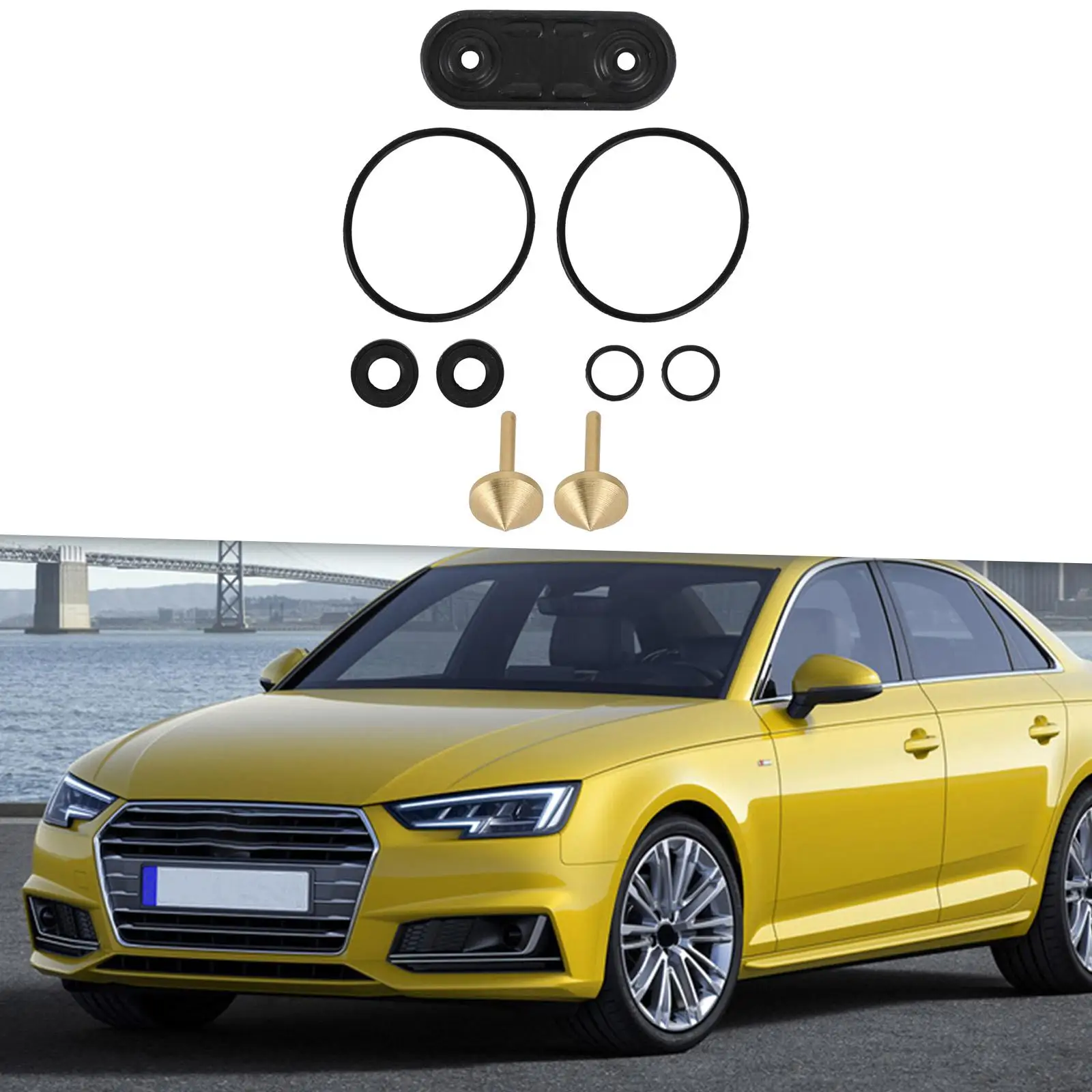 

Heater Valve Repair Kit for Car Durable Metal O-ring Gasket Filter Auto Engine Part for A2208300184 2208300184 A0018303884