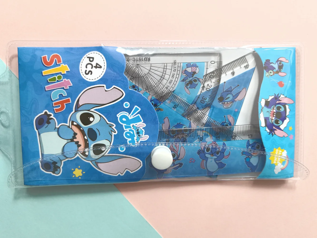 Ensembles de règles créatives Disney Stitch pour étudiants, étude des étudiants, école, rapporteur triangulaire, fournitures scolaires, cadeau pour enfant, nouveau