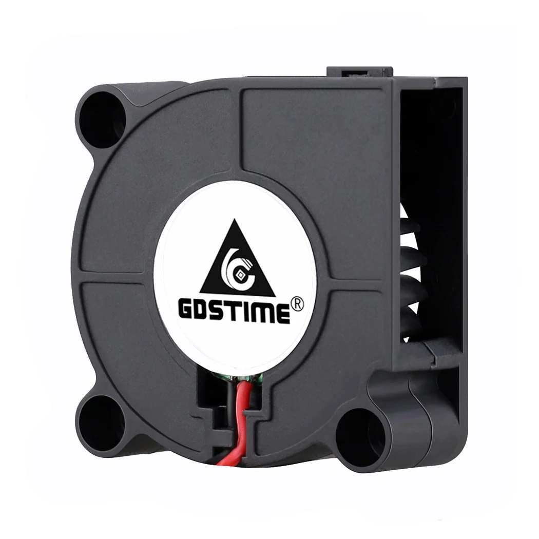 Gdstime-ventilador de turbina sin escobillas para impresora 3D, accesorios de refrigeración 5015, 30MM, 40MM, 50MM, cc 5V, 12V, 24V