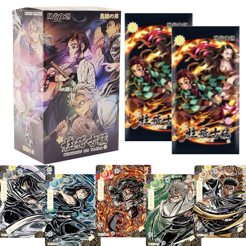 

Highly Rated Anime Demon Slayer Collection Cards Popular Hot Blooded Characters Ink Style Art Illustration UR Cards Fans Gifts
