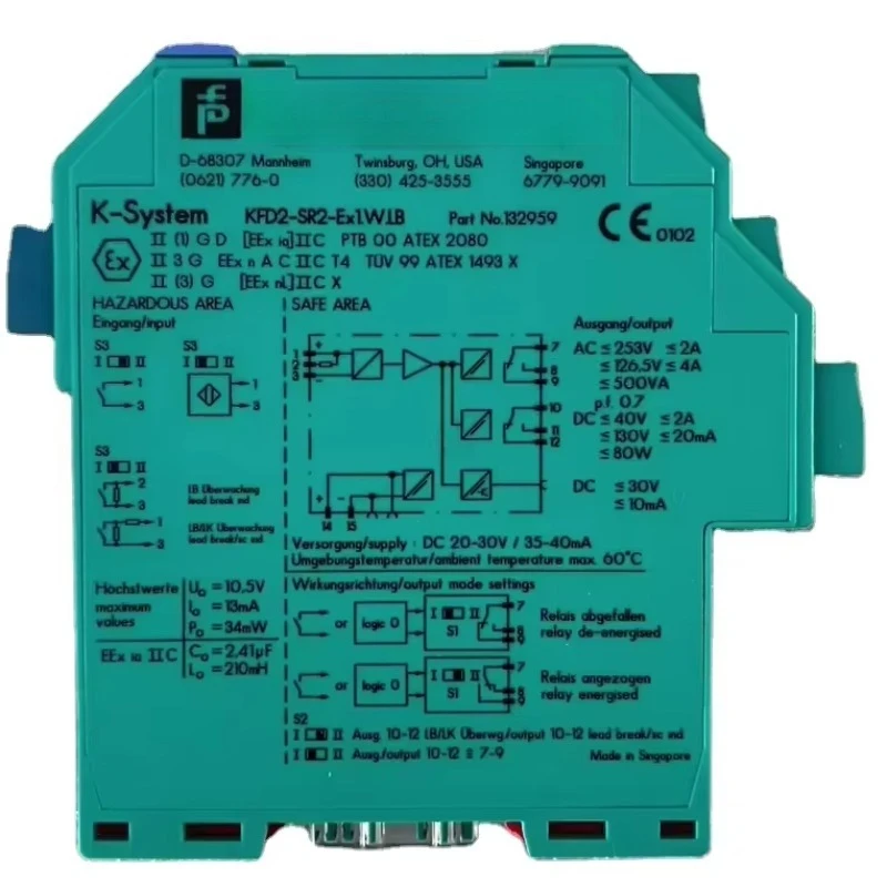 

Hot saleNew and Original P+F K Serials Transmitter Isolation Chamber Safety Barrier KFD2-SR2-EX1.W.LB. Wholesale in Stock. best