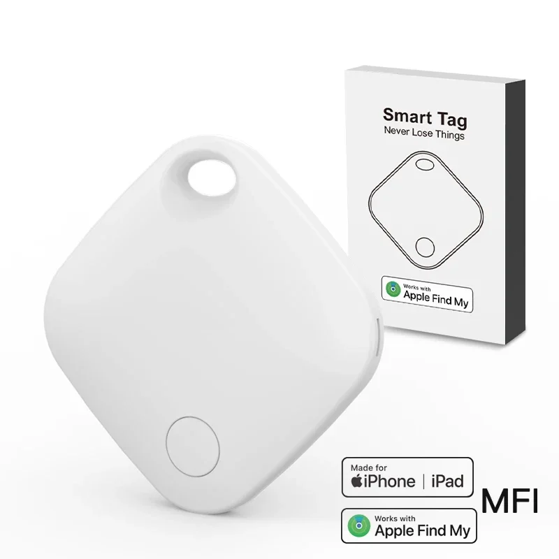 Global Positioning Smart Tracker for iPhone, IPad Key Finder Locator, Wallet Lugggae Pet Tracking, Bluetooth GPS Tag on Find My