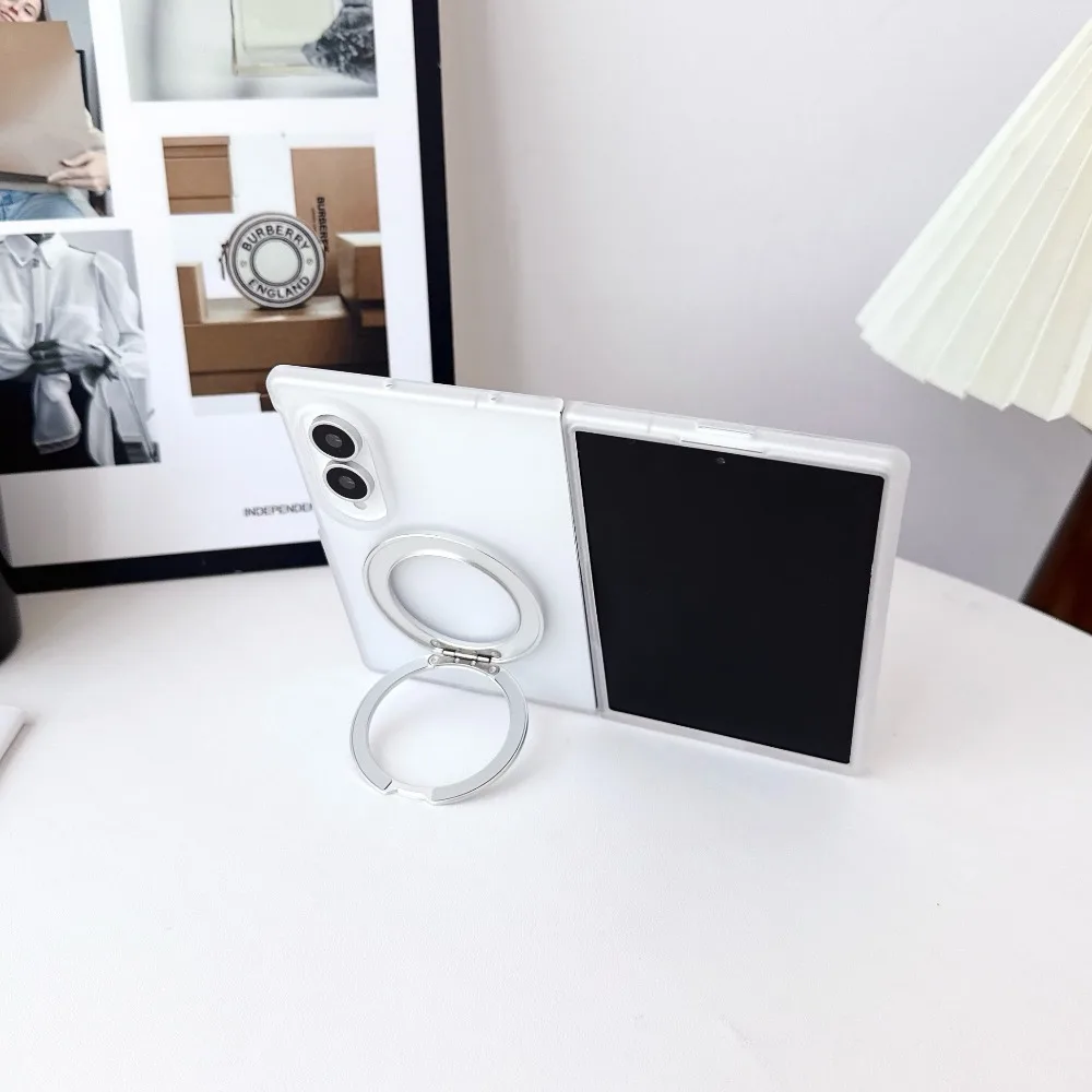 Detachable 360° Rotatable Ring Kickstand For Magsafe Magnetic Clear Phone Case For Samsuang Galaxy Z Fold 8 Ultra 7 6 5 4 3 - view 6