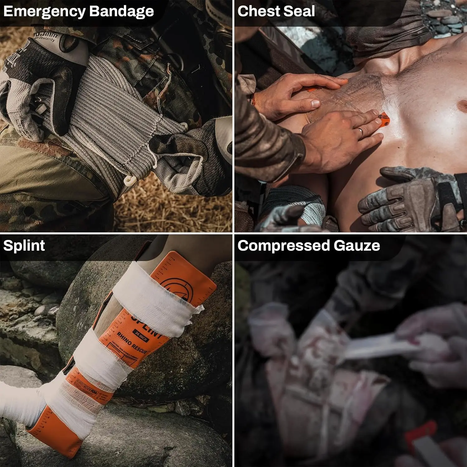 مجموعة الإسعافات الأولية التكتيكية مع عاصبة C-A-T، وحقيبة مولي للجيش والقتال والسيارة والتخييم والسفر والمشي لمسافات طويلة #3