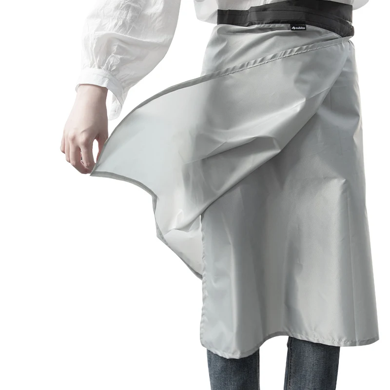 

Ultralight Windproof Hiking Rain Cape Poncho Work Apron Style Waterproof Half-Shell For Camping Bushcraft 110g 230T