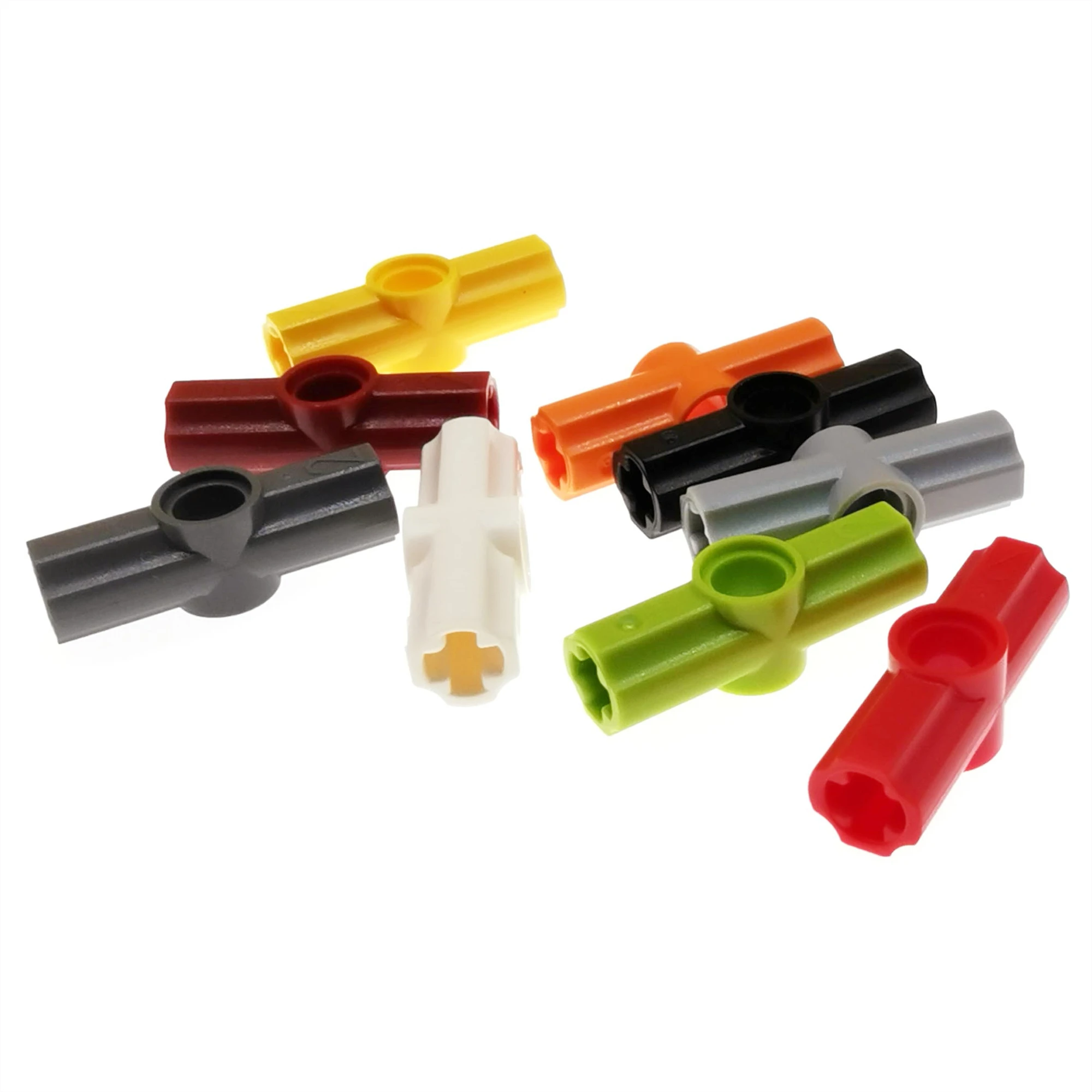 Rainbow Pig MOC Particles 32034 42134 Axle Pin Connector Angled #2 180° High-Tech Building Blocks DIY Parts Classic Kids Toys