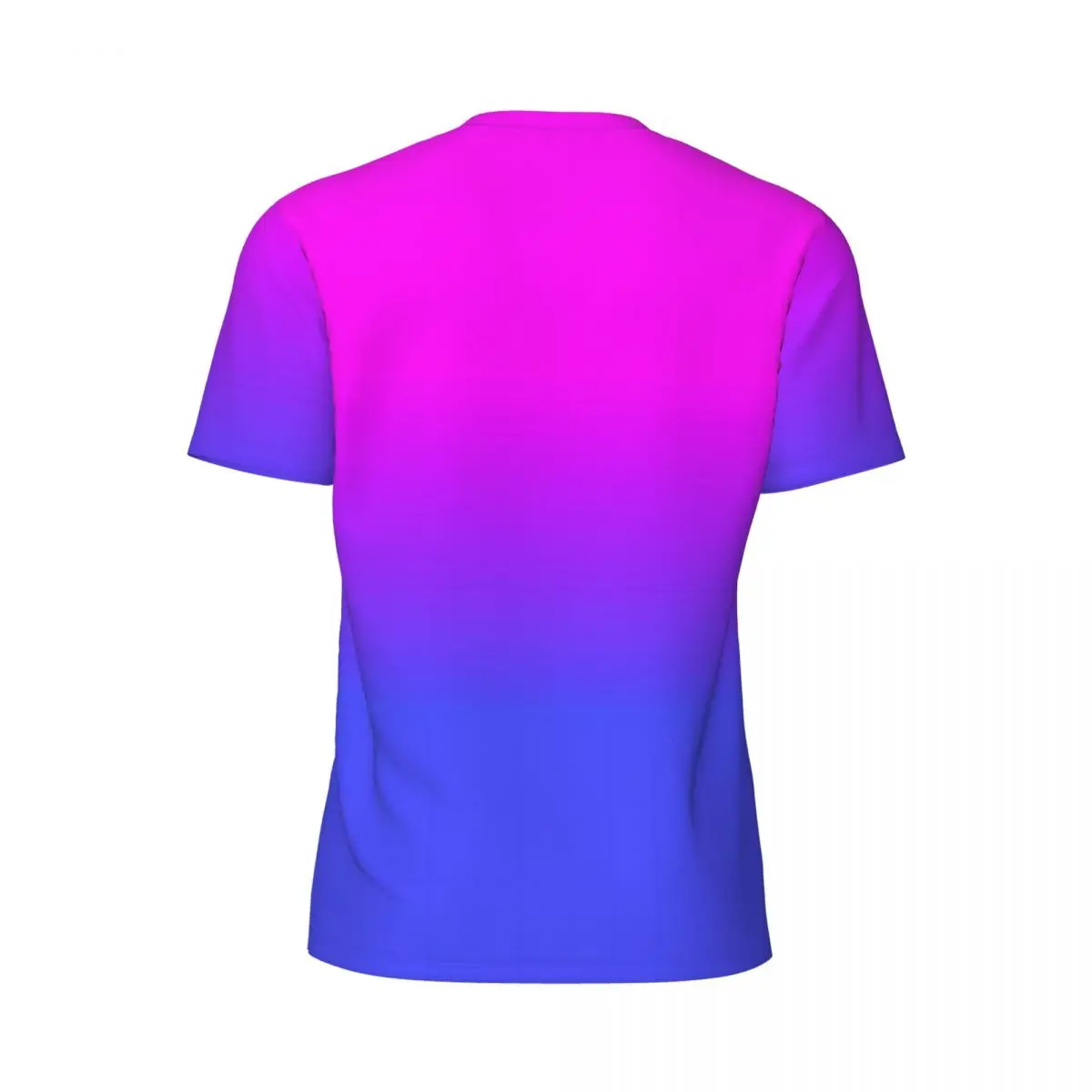 Neon Ombre T-Shirt Men Blue and Pink Y2K Retro Running T-Shirts Quick Dry Summer Trending Tee Shirt Custom Oversized Clothes