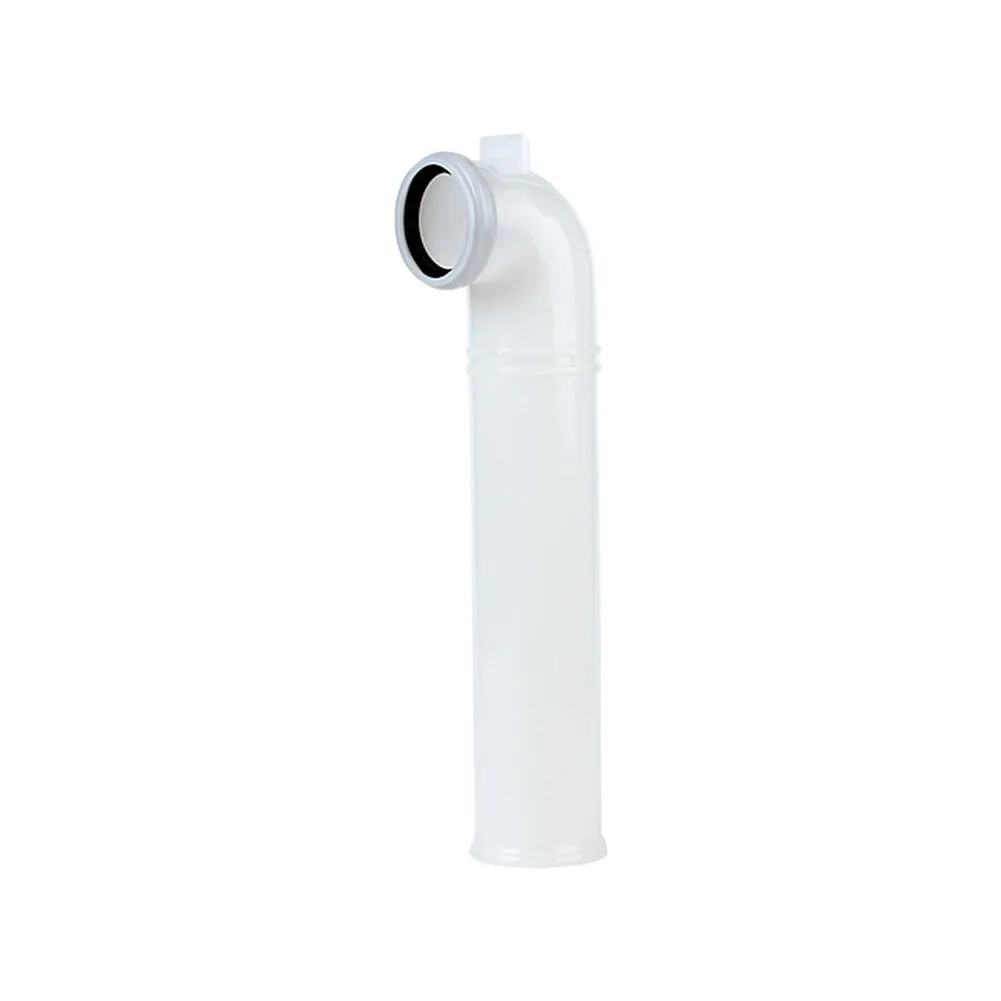 HDPE Concealed Toilet Flushing Elbow for Wall Mount with Anti Clog Feature to Smooth Operation and Reduce Waste