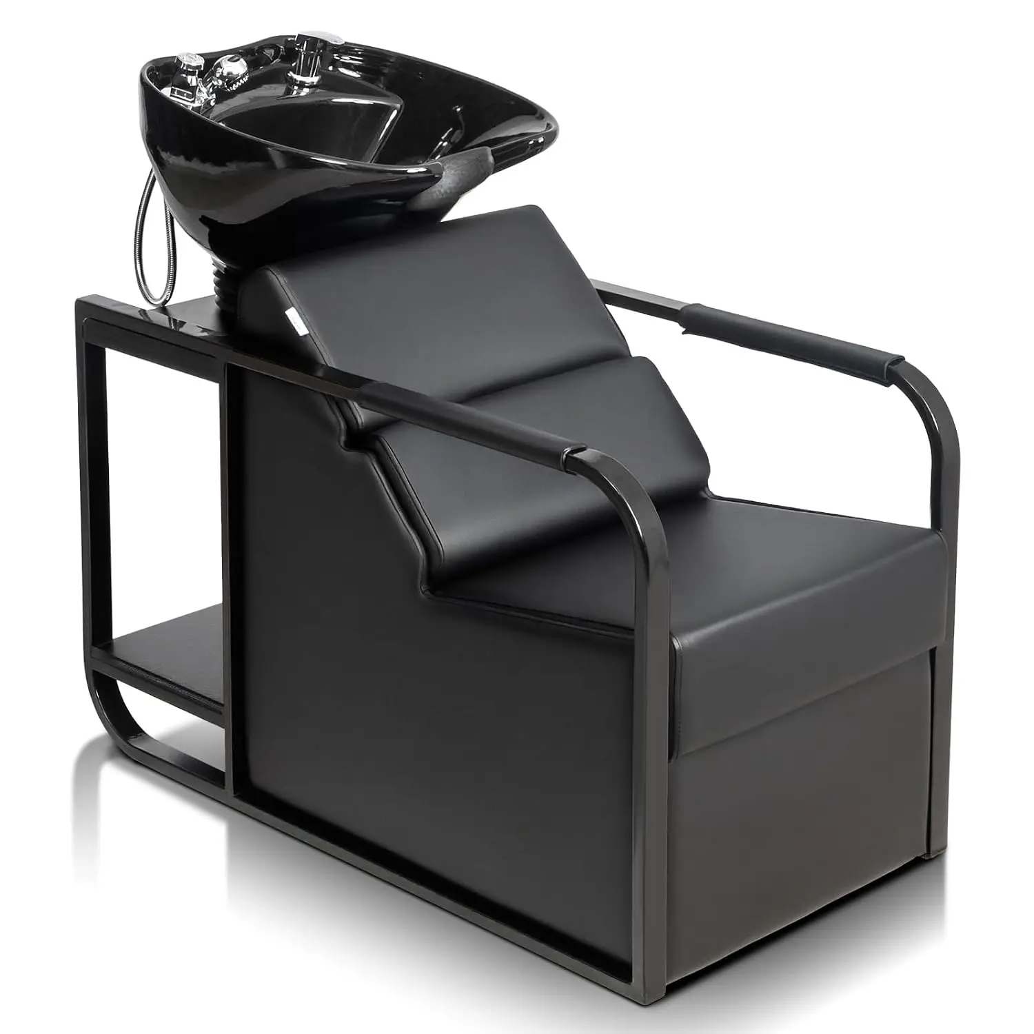 Shampoo Chair with Tilting Bowl & Shelf, Backwash Unit for Salon & Barbershop, Customized