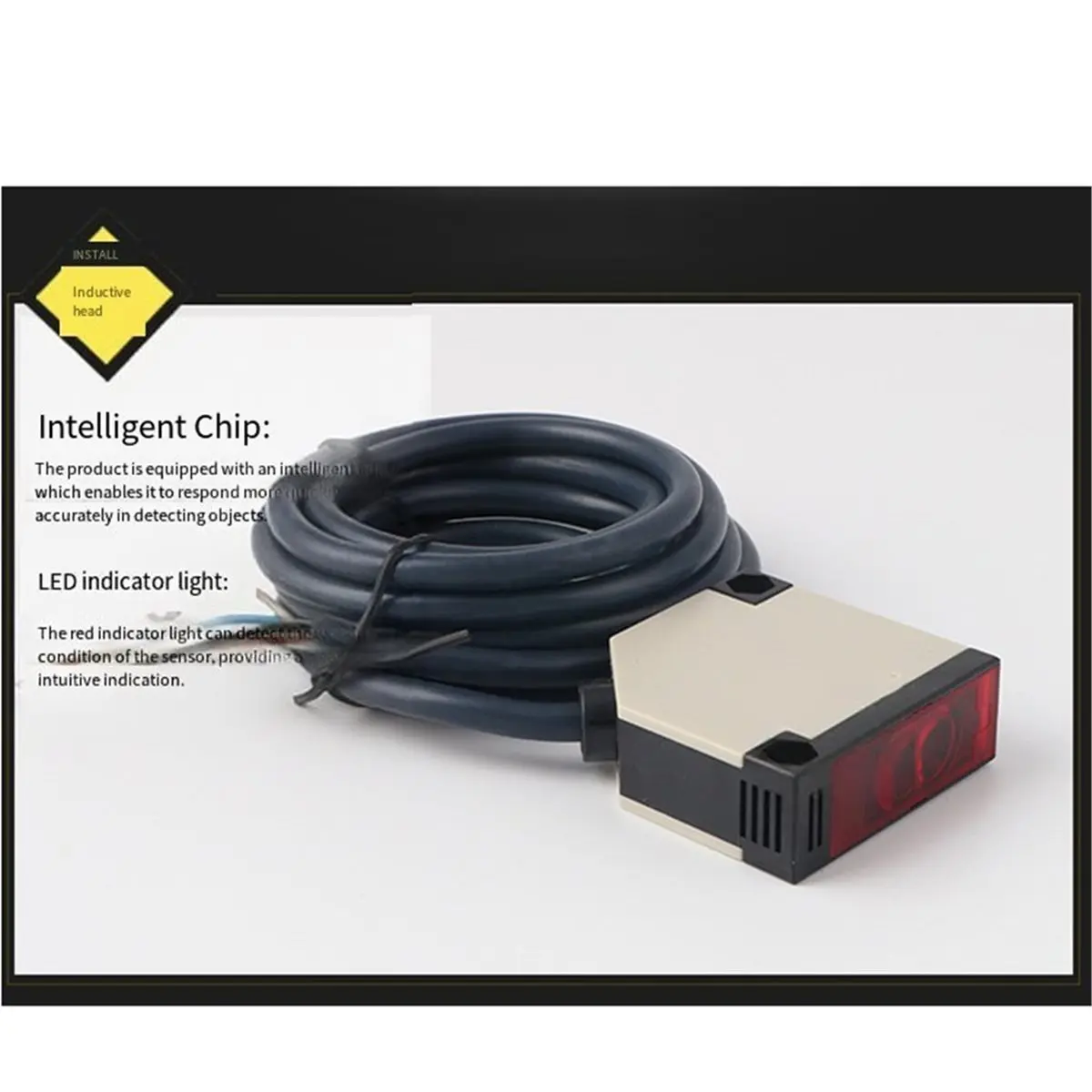 DC12-24V Square Reflex Light Barrier Sensor E3JK-R4M1 Reflective Photoelectric Switch