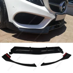 For Mercedes W205 B Style Front Bumper Lip Spoiler Splitter Diffuser C Class C43 C450 E350 C300 C200 AMG Line 2015-2018 Bodykits