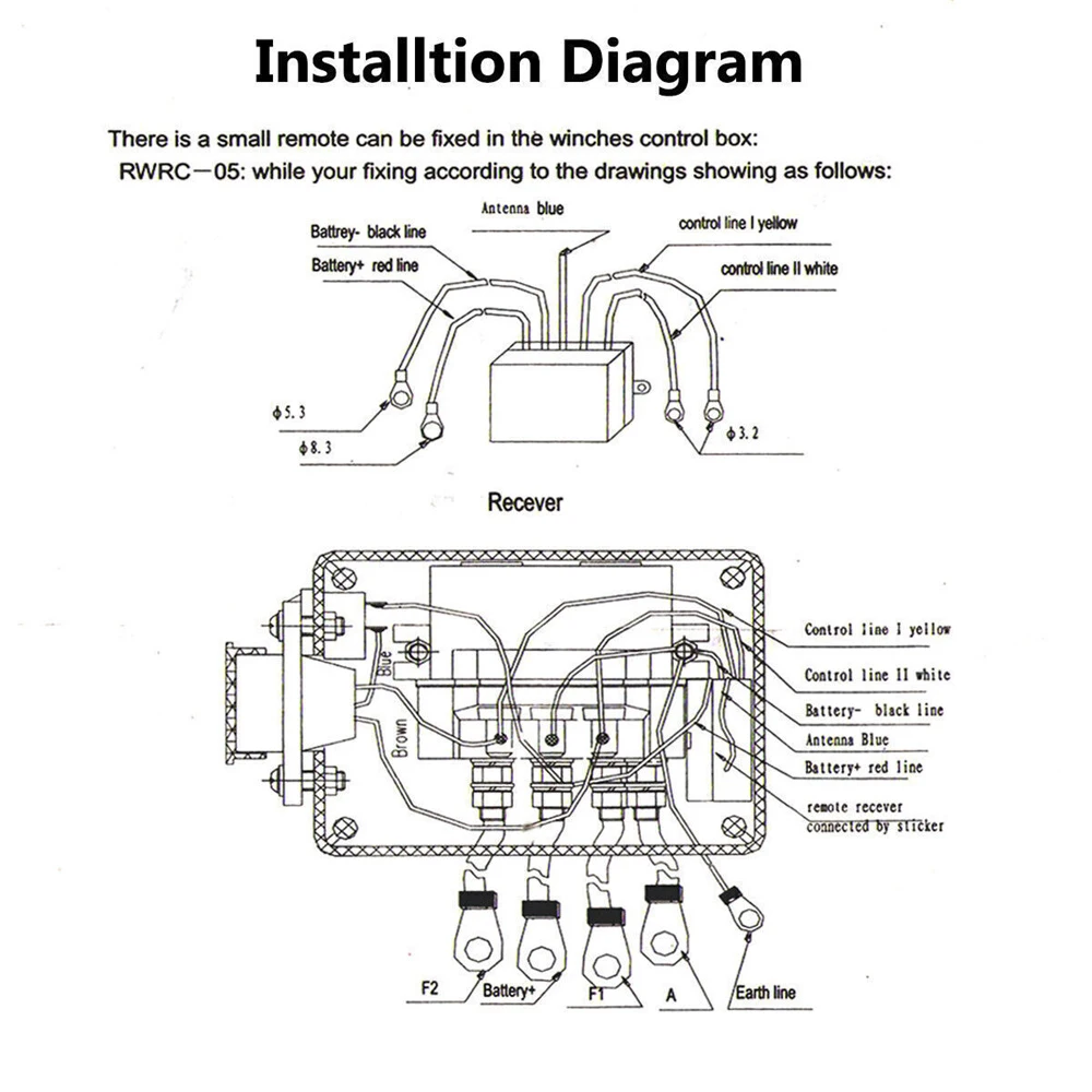 12V Trailer Lier Afstandsbediening Systeem Schakelaar Controller Voor Jeep Off Road Ford F150 ATV Draadloze Voertuig Accessoires Universeel