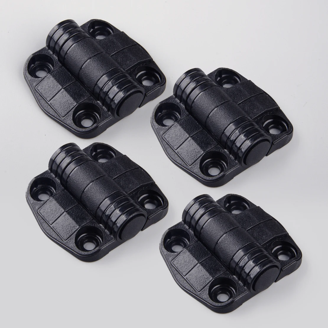 4Pcs Position Control Hinges 115 Degree Fit for C6-25 C6-5 Home Office Cupboard Closet Cabinet Showcase Doors Black Plastic