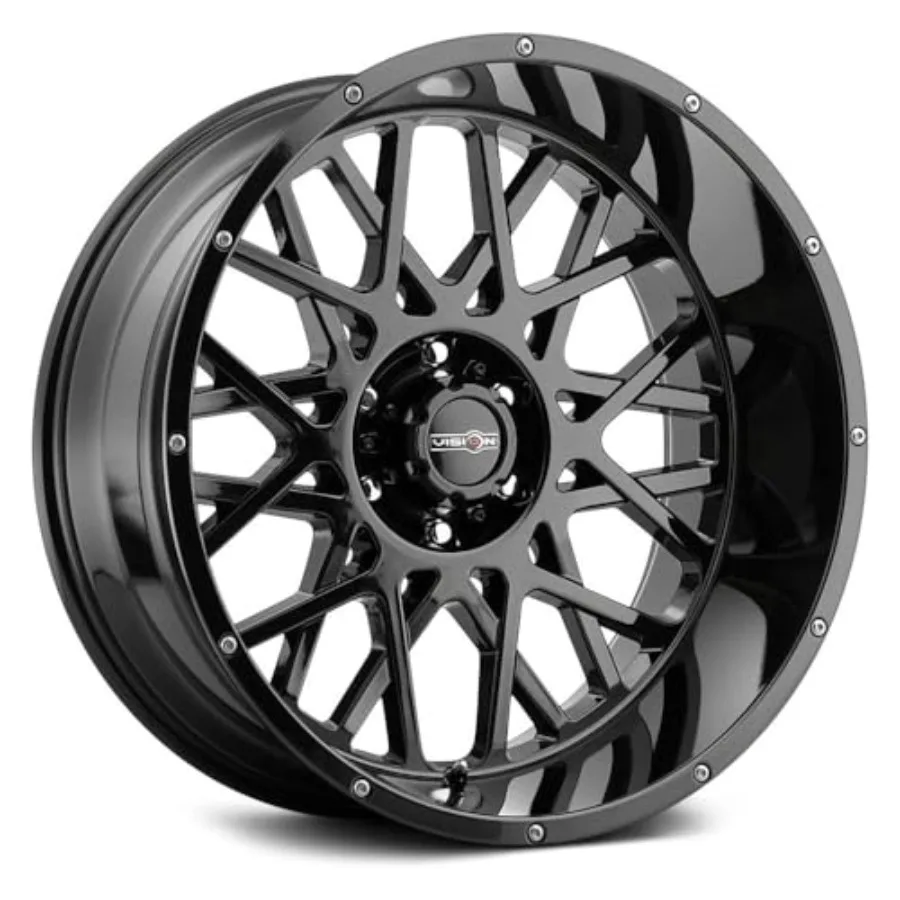 

412 Rocker 22x10 6x5.5 -19mm Gloss Black Wheel Rim 22 Inch for Off-Road SUVs High-Strength Alloy Matte Finish Lightweight Desig