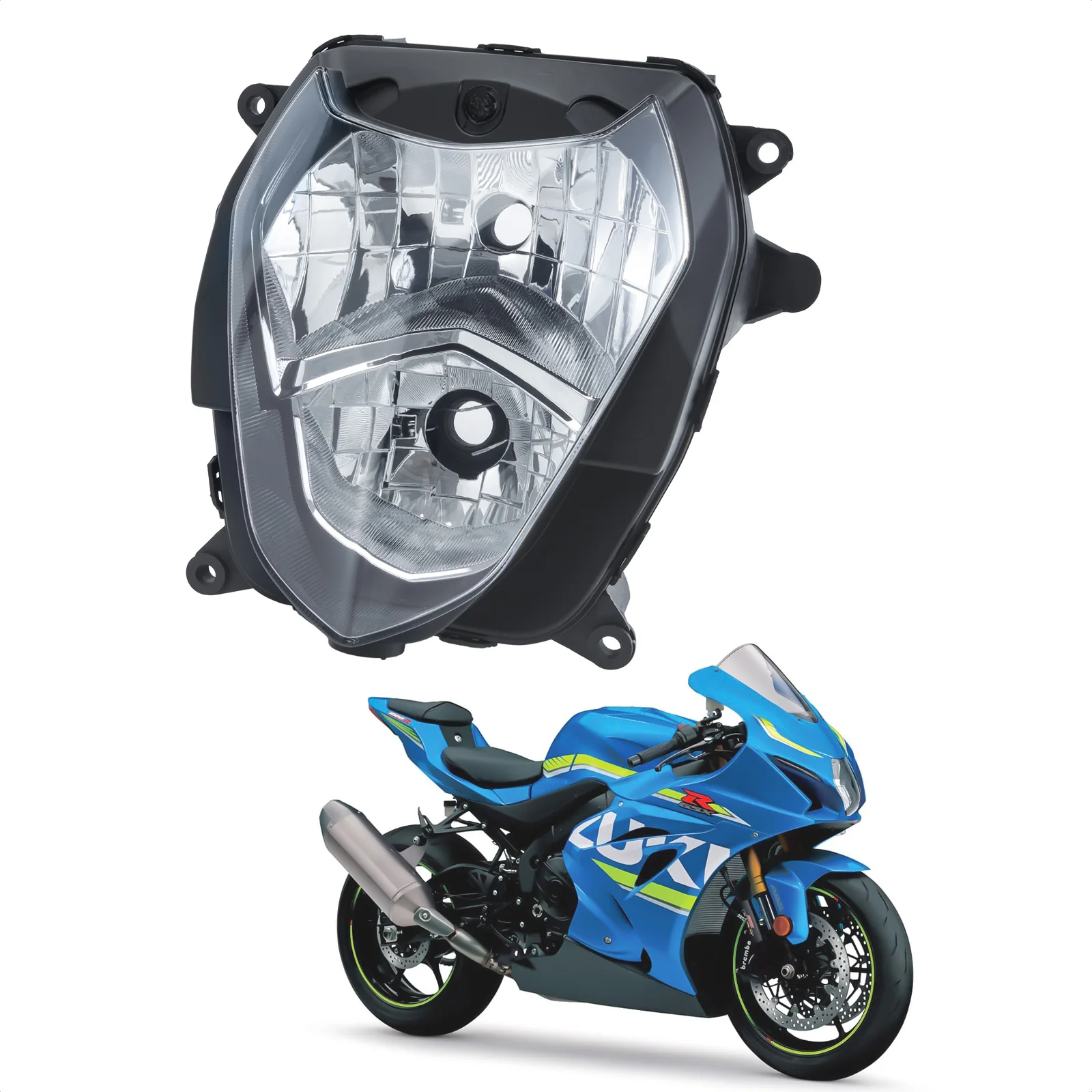 

For Suzuki GSXR1000 2003-2004 K3 Motorcycle Front Headlight Head Lamp Assembly