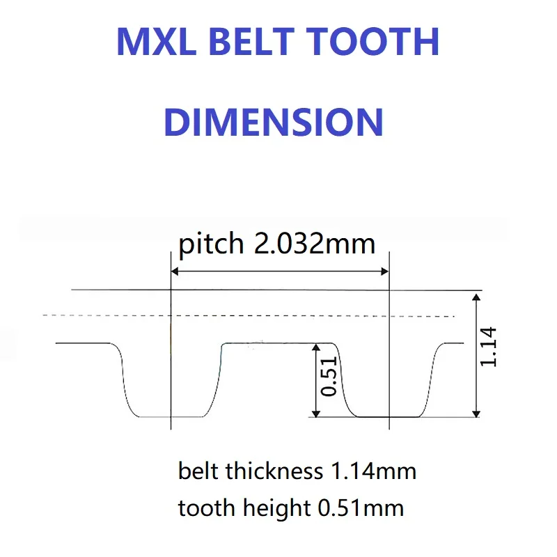 MXL 38Teeth Pulley Synchronous Wheel MXL Timing Belt Width 6/10/15mm Belt Pulley Spare Parts For CNC Machine