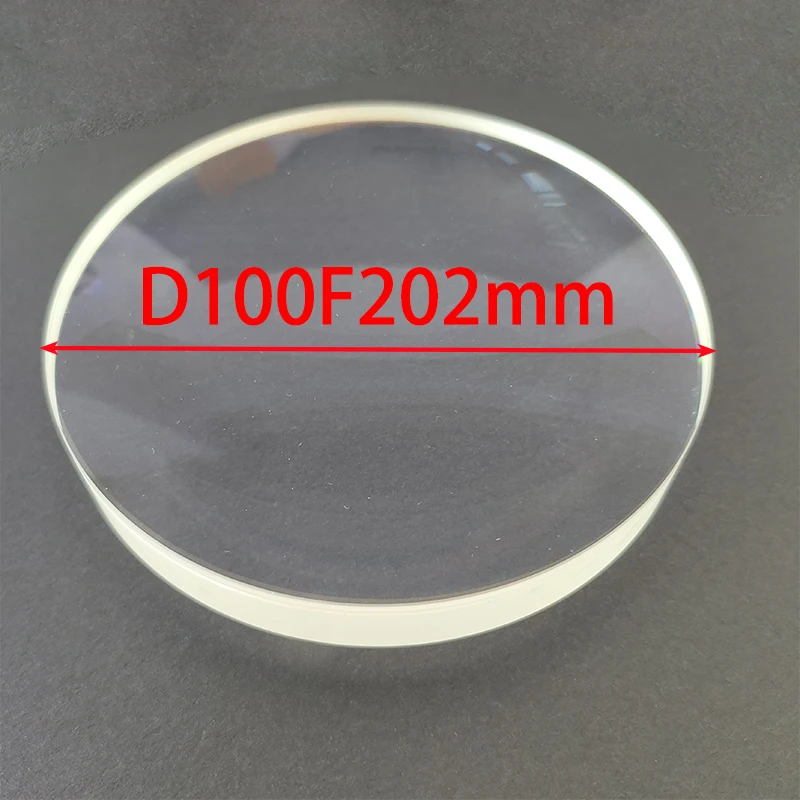 Lentille Biconvexe Achromatique Doublet en Verre Optique, Diamètre 100mm, Focale 202mm, pour Objectif de Télescope Astronomique DIY