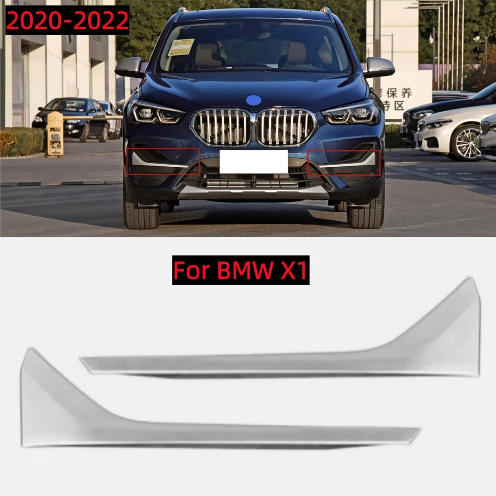 2 Stücke Autozubehör Nebelscheinwerfer Abdeckung Lampenrahmen Gitter Autozubehör Für BMW X1 2020 2021 2022