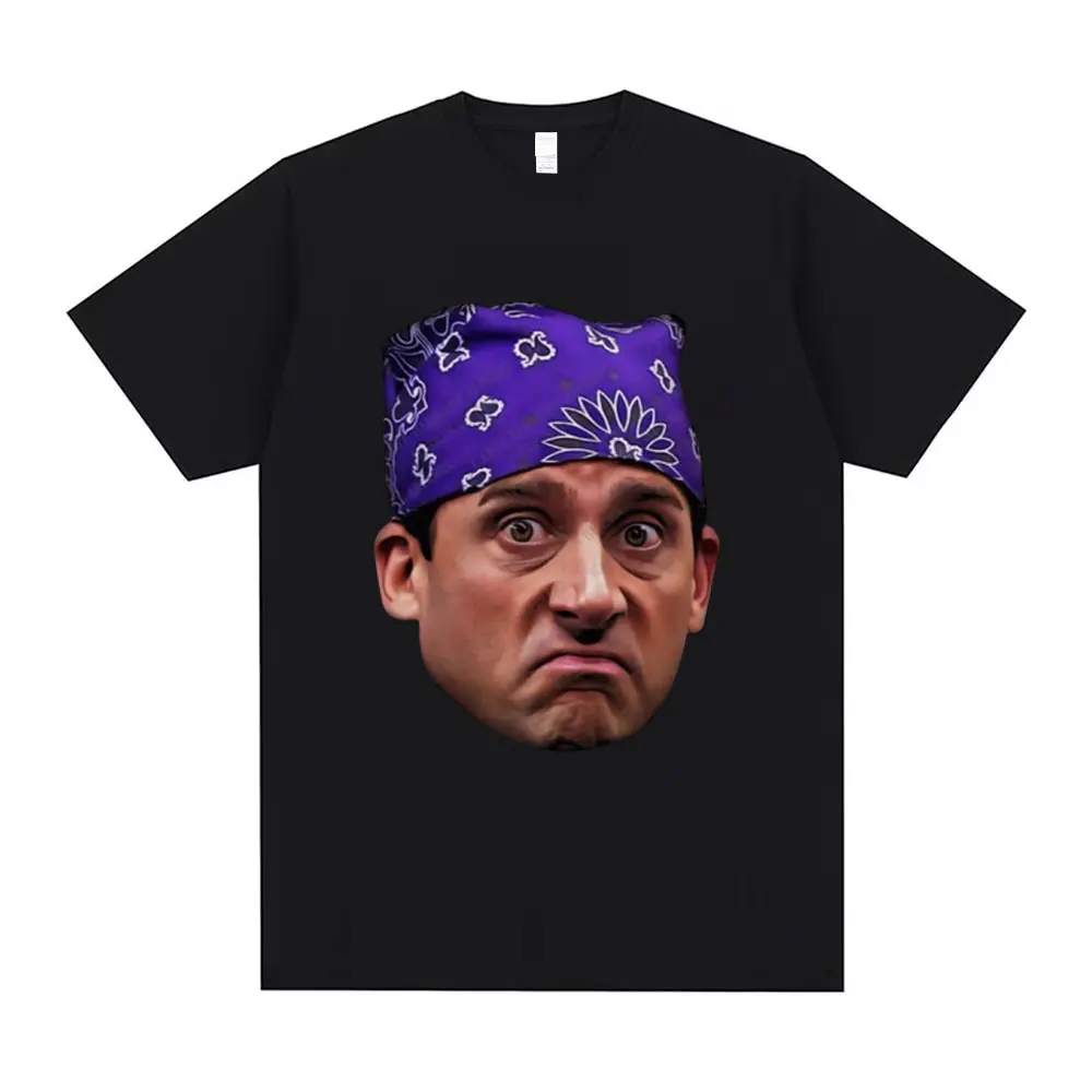 

Tv Series Dwight Schrute Jim Halpert Mugshot T Shirts Prison Mike Michael Scott Homage The Office T-shirt Men's Oversized Tshirt