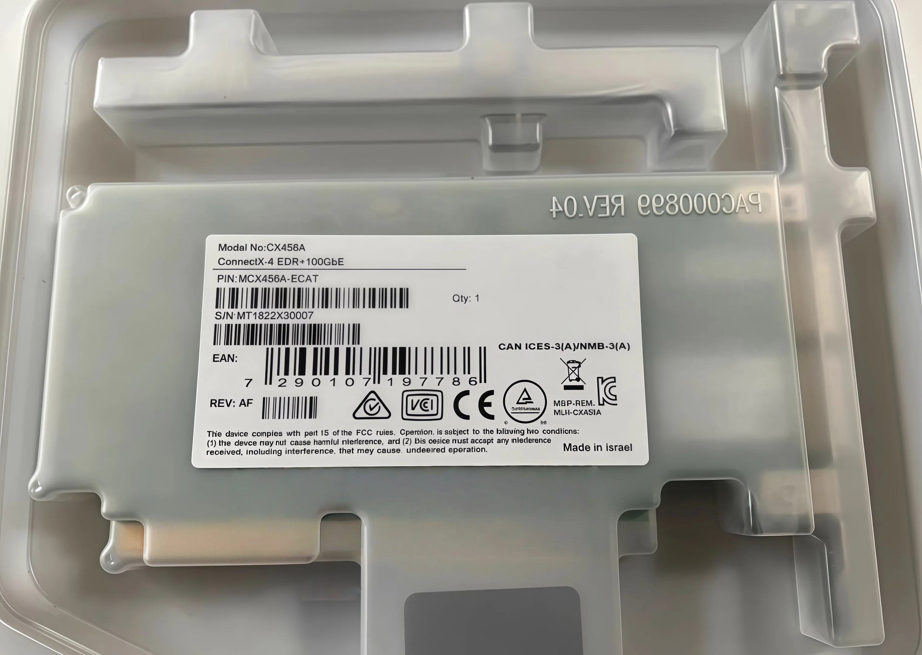 

Новый оригинальный адаптер MCX456A-ECAT MCX556A-ECAT ConnectX-4 100G с двумя портами 10-гигабитного Ethernet