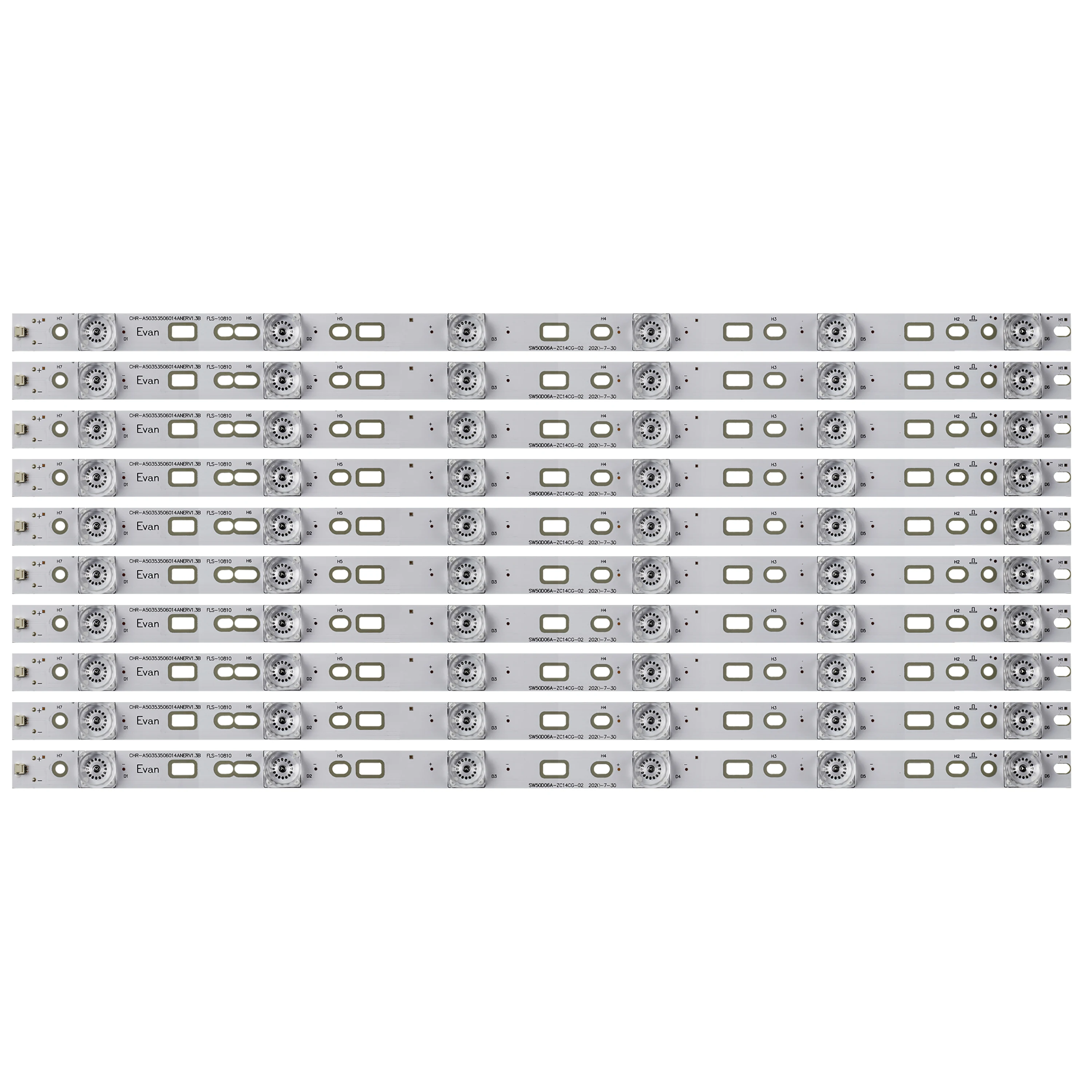 

LED strip for SW50D06A-ZC14CG-02 CRH-A50353506014ANREV1.3B 7765-650000-D000 RDL-500FY TCW3V6D504B204 CRH-A503535060149IREV1.2B