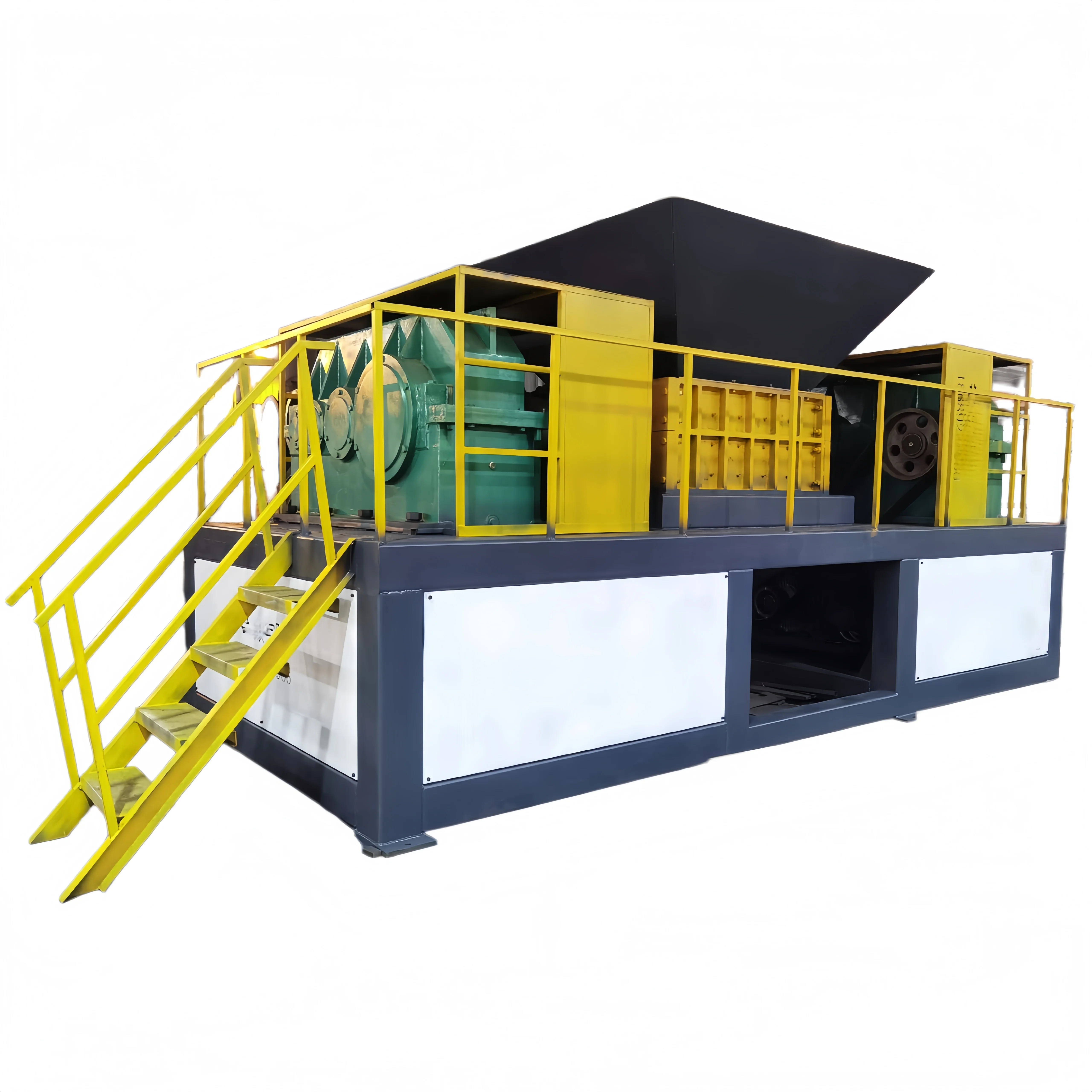 Industrial Double Shaft E-waste Shredder For PCB Circuit Board Mobile Phone Computer Metal Recycling Shearing Machine