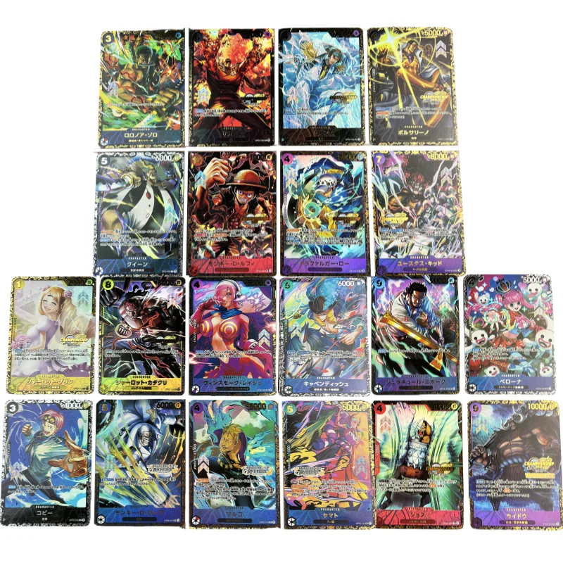 One Piece Card OPCG Monkey D Luffy Nika Gear5 Shanks Reiju Anime Game Collection DIY Color Flash Champion Competition Prize Card