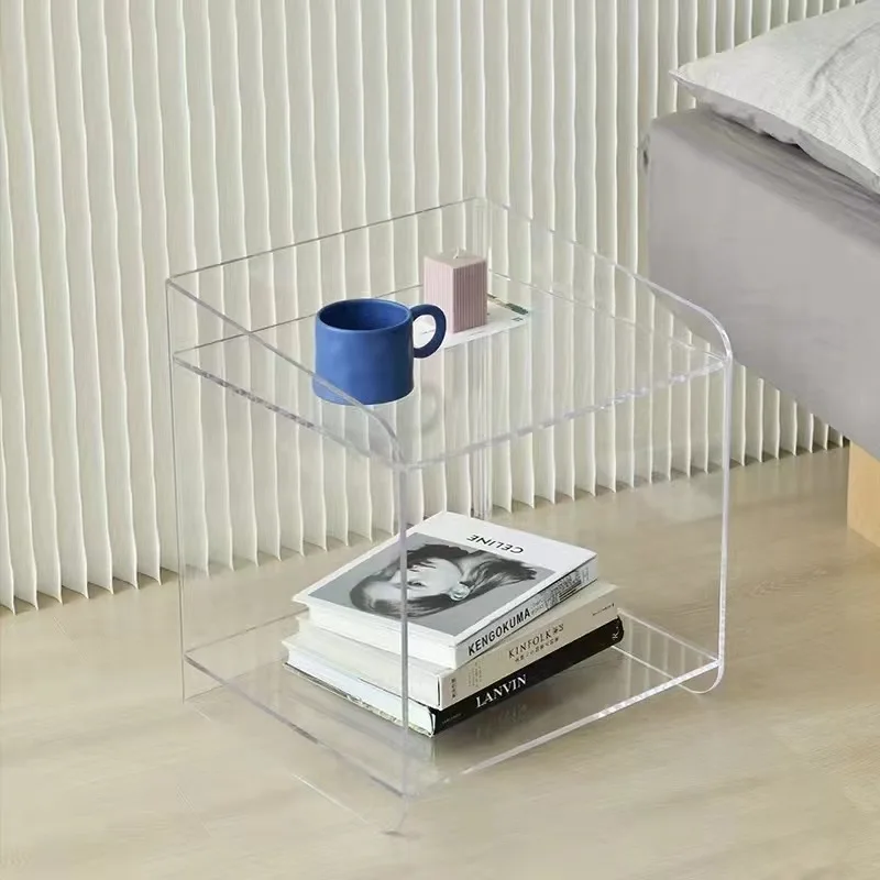 Gamer Cabinet Narrow Bedside Table Nightstands Auxiliary Round Drawer Side Bed Room Open Mesa De Cabeceira Cabinet Coffee Tables image 2