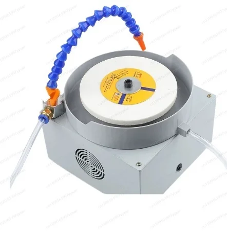 150MM Electric Surface Grinder - Speed Adjustable Wet/Dry Polishing Machine with White Alumina Wheel & Diamond Sanding Discs